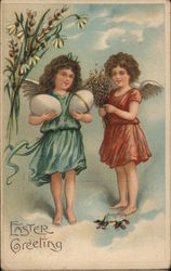 Easter Angels With Angels Postcard Postcard Postcard