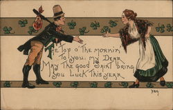 Top o'the Mornin' St. Patrick's Day Postcard Postcard Postcard