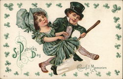 St. Patrick's Day Cheerful Memories Postcard Postcard Postcard