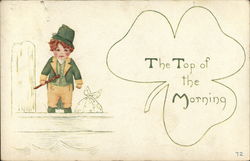 The Top of the Morning St. Patrick's Day Postcard Postcard Postcard