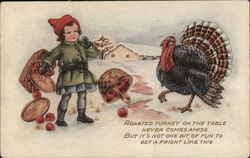 Turkey Scare Postcard