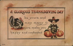 A Glorious Thanksgiving Day Postcard Postcard Postcard