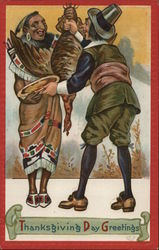 Thanksgiving Day Greetings Postcard