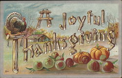 A Joyful Thanksgiving Postcard