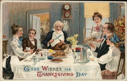 Good Wishes for Thanksgiving Day Postcard