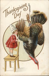 Thanksgiving Day Turkeys Postcard Postcard Postcard