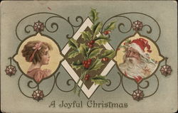 A Joyful Christmas Santa Claus Postcard Postcard Postcard