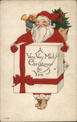 A Very, Very, Merry Christmas to You Santa Claus Postcard Postcard Postcard