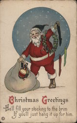 Christmas Stockings Postcard