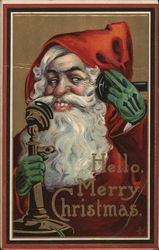 Hello Merry Christmas Postcard