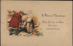 A Merry Christmas Santa Claus Postcard Postcard Postcard