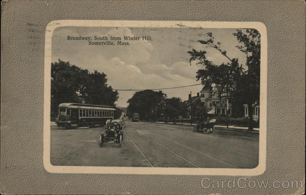 Broadway, South from Winter Hill Somerville Massachusetts