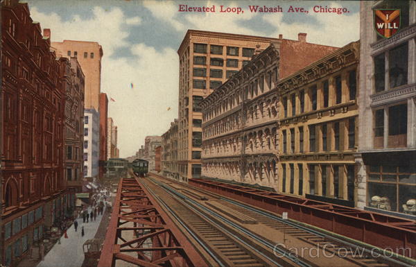 Elevated Loop, Wabash Avenue Chicago Illinois