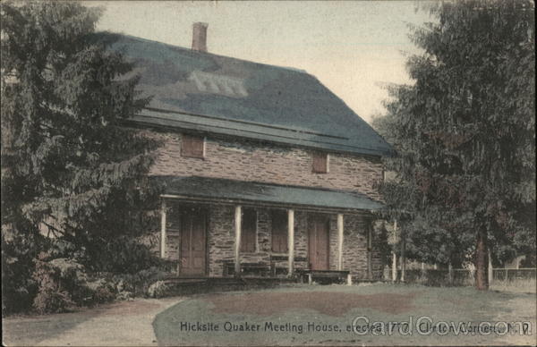 HIcksite Quaker Meeting House, erected 1777 Clinton Corners New York