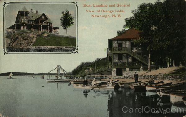 Boat Landing and General View or Orange Lake Newburgh New York