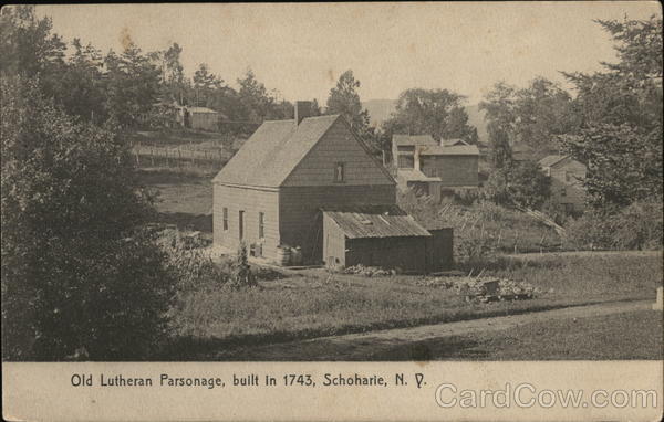 Old Lutheran Parsonage, Built in 1743 Schoharie New York