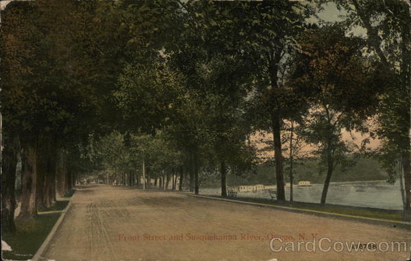 Front Street and Susquehanna River Owego New York