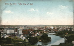 Bird's-Eye View Valley City, ND Postcard Postcard Postcard