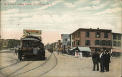 Main Street, looking North Port Chester, NY Postcard Postcard Postcard