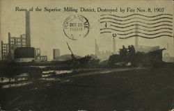 Ruins of the Superior Milling District Wisconsin Postcard Postcard Postcard