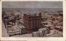 Bird's Eye View of Minneapolis Minnesota Postcard Postcard Postcard