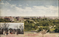 General View, University of Minnesota Postcard