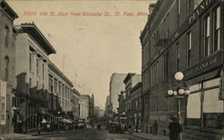 6th St. East from Wabasha St. Postcard