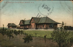 Great Northern Depot and Eating House Postcard