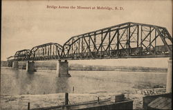 Bridge Across the Missouri at Mobridge South Dakota Postcard Postcard Postcard
