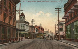 King Street, from Fort Street Honolulu, HI Postcard Postcard Postcard