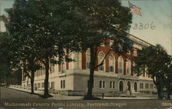 Multnomah County Public Library Portland, OR Postcard Postcard Postcard