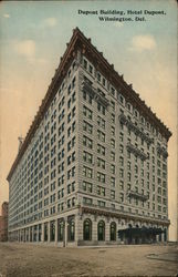 Depont Building, Hotel Dupont Wilmington, DE Postcard Postcard Postcard