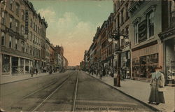 Main Street Looking East Poughkeepsie, NY Postcard Postcard Postcard