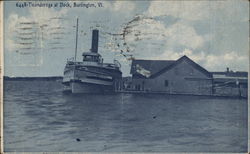 Ticonderoga at Dock Burlington, VT Postcard Postcard Postcard