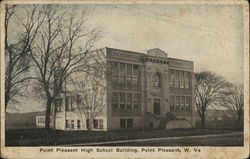 Point Pleasant High School Building West Virginia Postcard Postcard Postcard