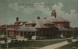 Mess Hall at Soldiers and Sailors Home Danville, IL Postcard Postcard Postcard