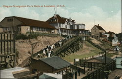 Niagara Navigation Co.'s Dock Lewiston, NY Postcard Postcard Postcard