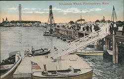 Steamboat Wharf Provincetown, MA Postcard Postcard Postcard