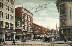 Center St. Showing Mead and Tuttle Buildings Rutland, VT Postcard Postcard Postcard
