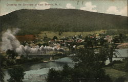 Railroad Bridge Crossing the Delaware East Branch, NY Postcard Postcard Postcard