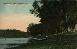 Hudson River Near Waterford Postcard