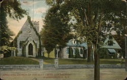 Episcopal Church of the Holy Cross and Rectory Postcard