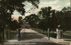 Entrance to Waterville Arsenal Postcard