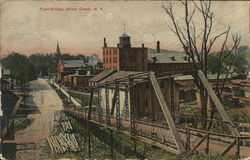 Foot-Bridge Silver Creek, NY Postcard Postcard Postcard