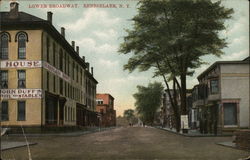 Lower Broadway Rensselaer, NY Postcard Postcard 