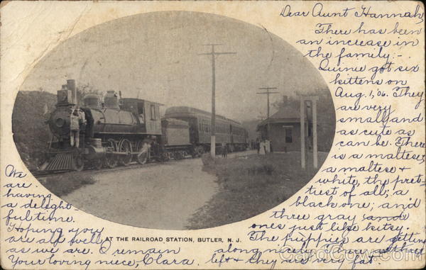 At the Railroad Station Butler New Jersey