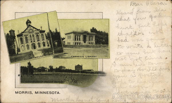 Court House and Carnegie Library Morris Minnesota
