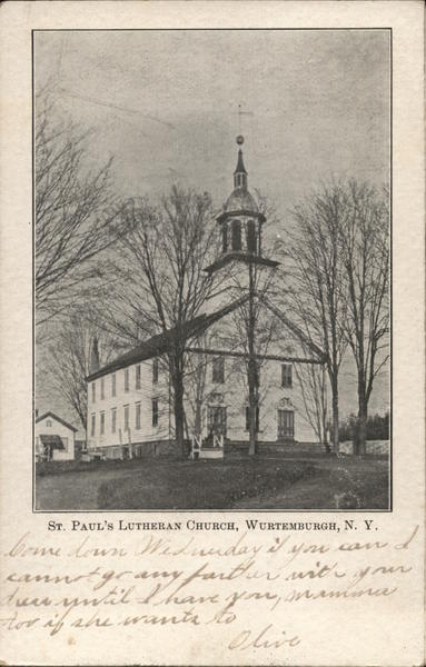 St. Paul's Lutheran Church Wurtemburg New York