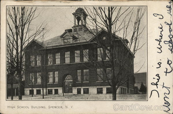 High School Building Spencer New York