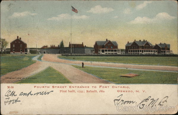 Fourth Street Entrance to Fort Ontario, First Built 1755; Rebuilt 1860 Oswego New York